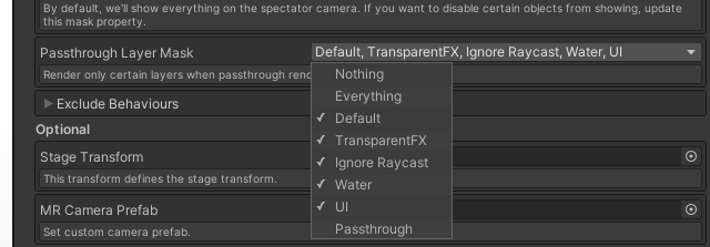 Set Passthrough Layer Mask